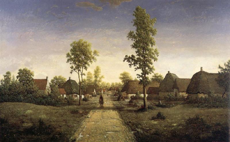 Pierre etienne theodore rousseau The village of becquigny